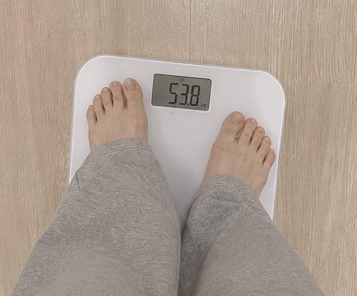 体重計53.8kg（2ヶ月後）