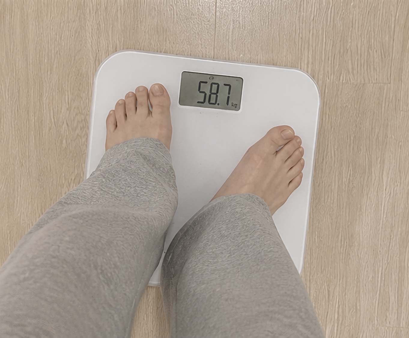 体重計58.7kg（開始前）